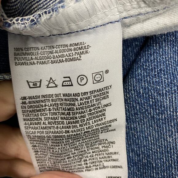 Levis 582 Jeans Mens 36 Button Fly Medium Wash Distressed 29 Inseam Vintage - Picture 11 of 13